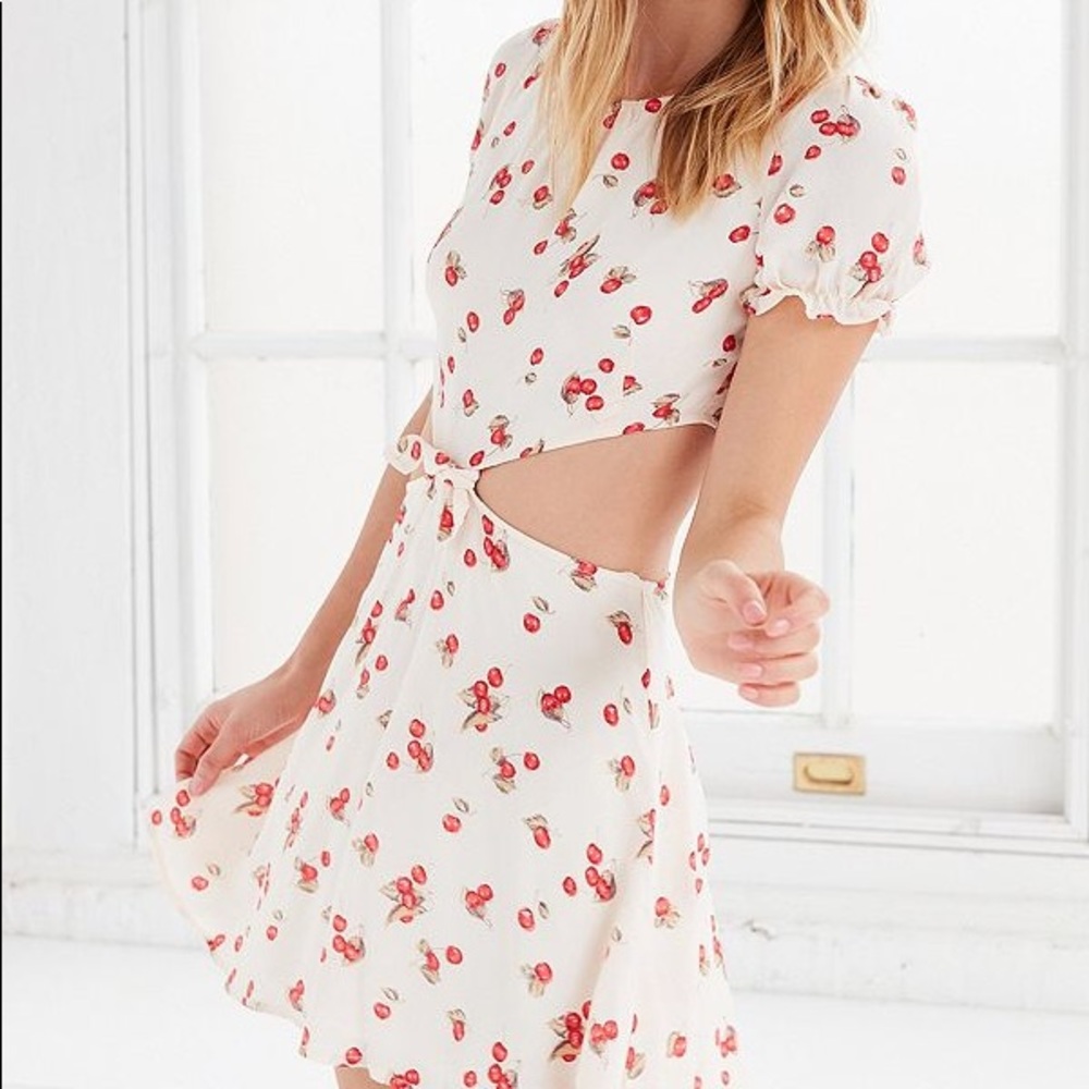 For Love & Lemons Cherry Twist Dress/ M